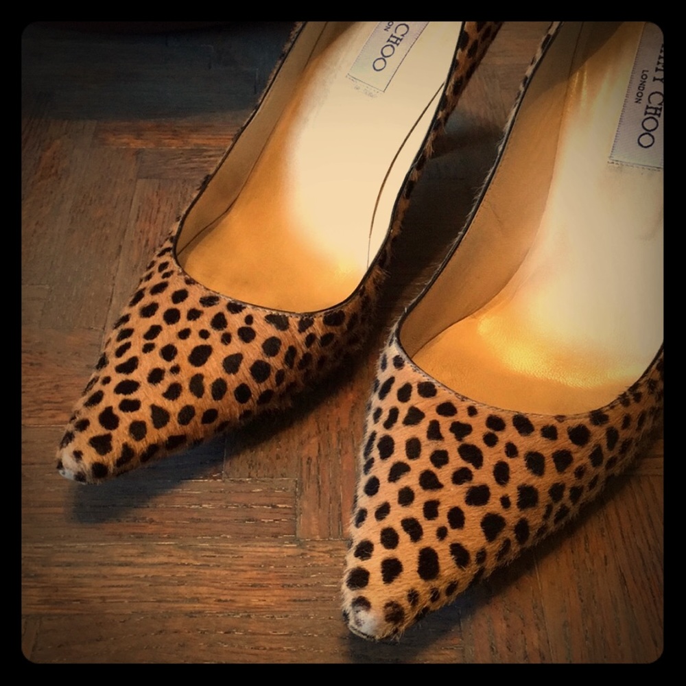 👠Jimmy Choo Leopard Print Heels